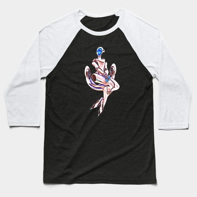 Overwatch Echo Prim Baseball T-Shirt by Green_Shirts